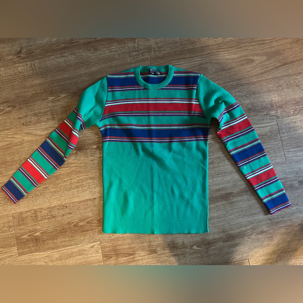 Vintage Meister Wool Striped Sweater